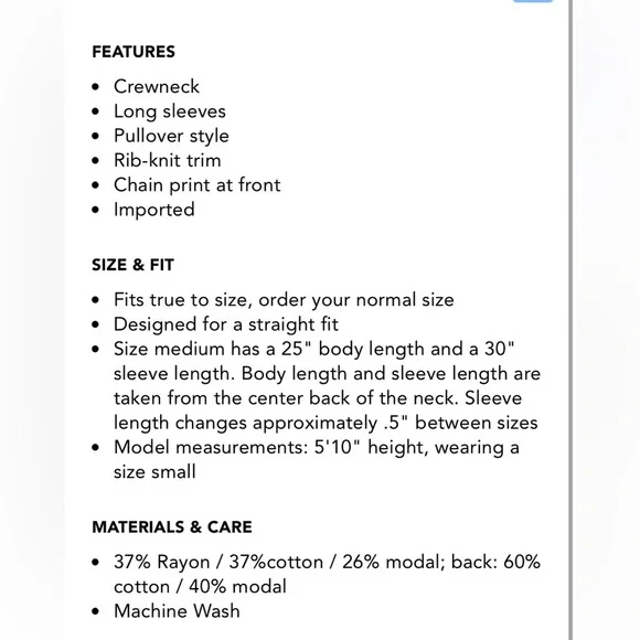 Lauren Ralph Lauren Chain Print Crewneck Sweater - Picture 7 of 7